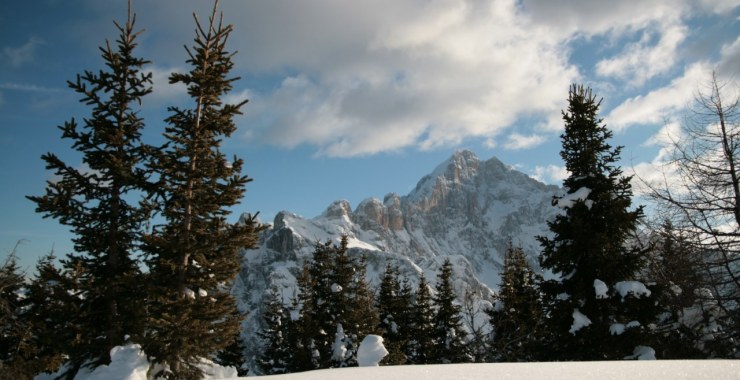 Monte Civetta con la neve