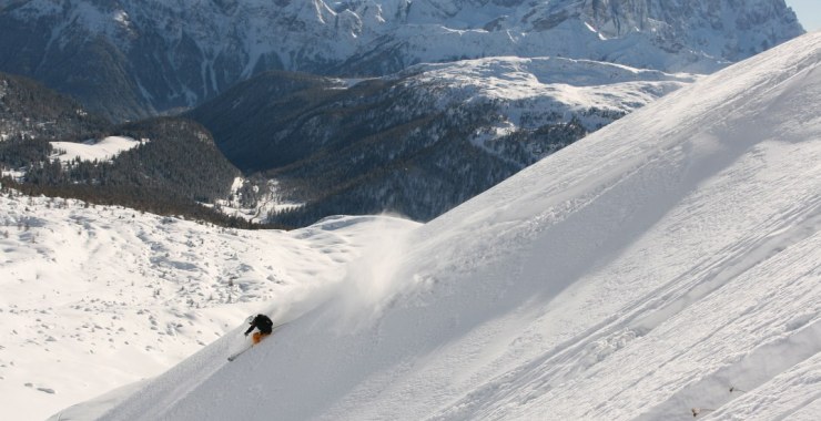 Discesa fuoripista Cima Uomo