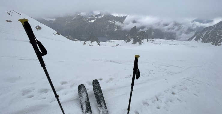 Discesa dalla Marmolada