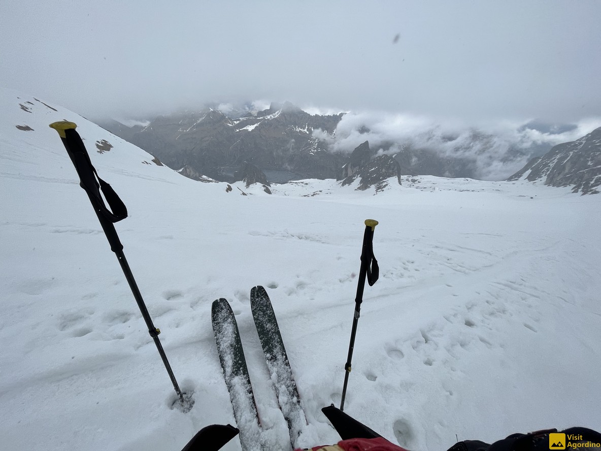 Discesa dalla Marmolada